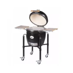 Barbecue Ceramique MONOLITH Classic Pro Série 2.0 Noir Avec Chariot -Napo King Barbecue Magasin barbecue ceramique monolith classic serie pro10 noir avec chariot 2