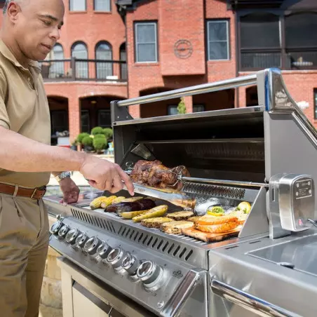 Napoleon Barbecue Gaz Prestige Pro 665 5 Brûleurs + Sizzle Lateral + Brûleur Arriere + Fumoir + Rôtissoire 7 Napoleon Barbecue Gaz Prestige Pro 665 5 Brûleurs + Sizzle Lateral + Brûleur Arriere + Fumoir + Rôtissoire – Image 5