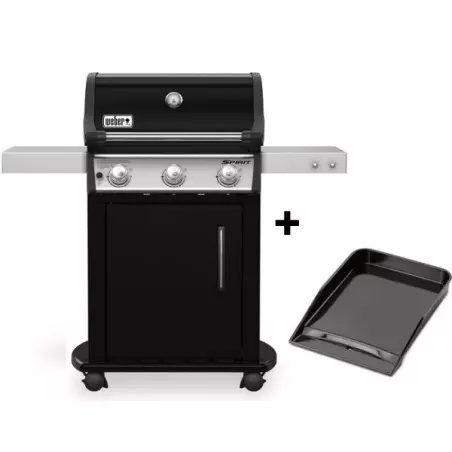 Barbecue Gaz Spirit E-315 Mix Plancha - Black - WEBER 3 Barbecue Gaz Spirit E-315 Mix Plancha - Black - WEBER