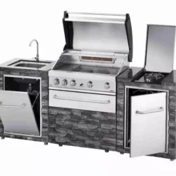 Meuble Modulaire GRANDHALL Stone Island (hors BBQ) -Napo King Barbecue Magasin meuble modulaire grandhall stone island hors bbq 2