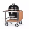 Barbecue Ceramique Kamado MONOLITH Pro 2.0 Noir Sur Chariot Buggy -Napo King Barbecue Magasin pack barbecue ceramique monolith pro 20 noir sur chariot buggy tablettes